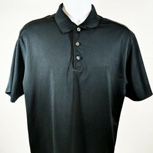 Nike Golf Dri-Fit UV Athletic Polo Shirt Black L